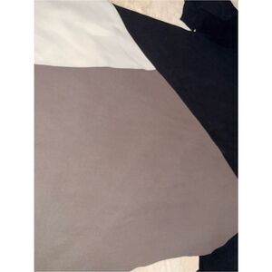 Eileen Fisher Colorblock Top in Black, White, and Taupe